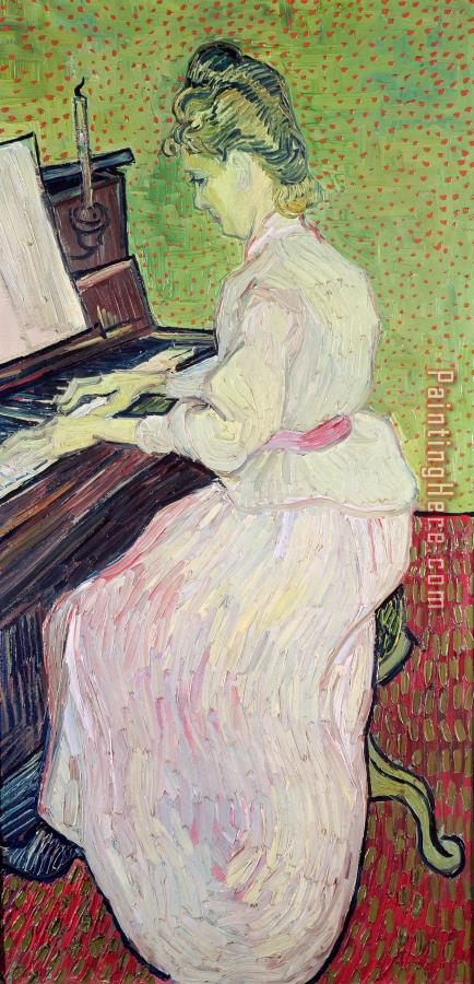 Vincent van Gogh Marguerite Gachet At The Piano